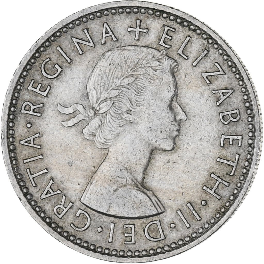 Moeda, Grã-Bretanha, Elizabeth II, Shilling, 1957, AU(55-58), Cobre-níquel