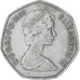 Coin, Great Britain, Elizabeth II, 50 New Pence, 1969, AU(55-58), Copper-nickel