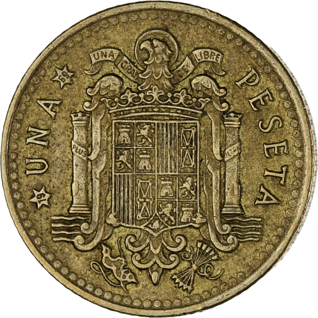 Coin, Spain, Francisco Franco, caudillo, Peseta, 1969, AU(55-58)