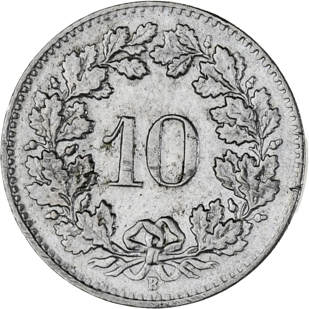 Münze, Schweiz, 10 Rappen, 1964, Bern, VZ, Kupfer-Nickel, KM:27