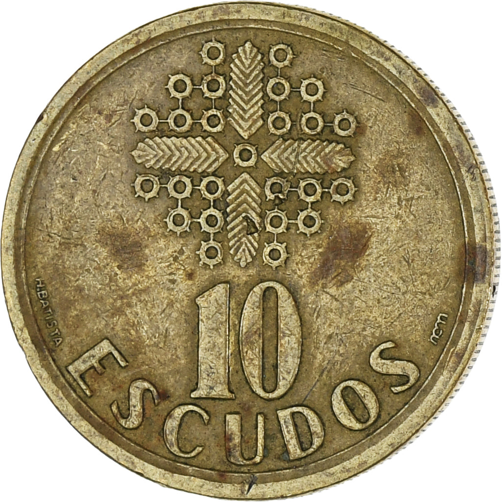 Munten, Portugal, 10 Escudos, 1992, ZF, Nickel-brass, KM:633