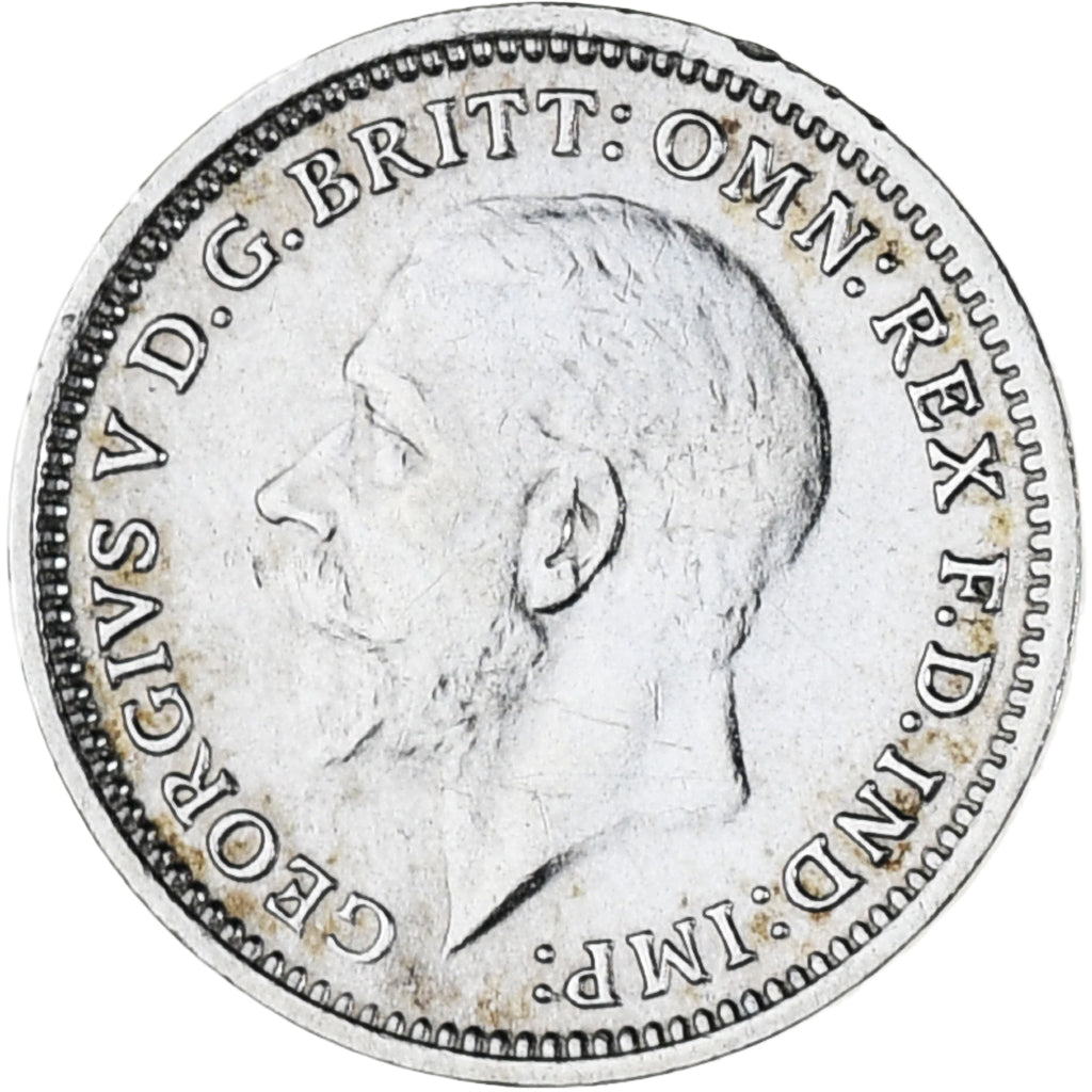 Coin, Great Britain, George V, 3 Pence, 1933, AU(55-58), Silver, KM:831