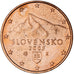 Slowakije, 1 Centime, 2009, ZF, Copper Plated Steel