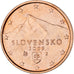 Słowacja, 2 Centimes, 2009, AU(55-58), Miedź platerowana stalą