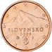 Slovacchia, 2 Centimes, 2009, SPL-, Acciaio placcato rame
