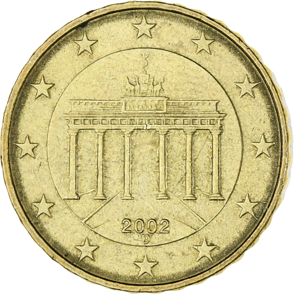 Germania, 10 Euro Cent, 2002, SPL-, Bi-metallico