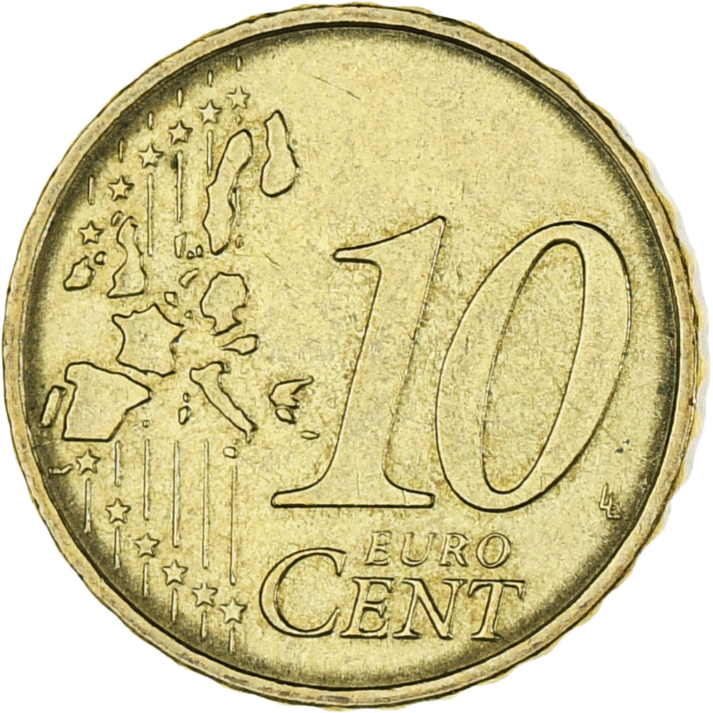 Germania, 10 Euro Cent, 2002, SPL-, Bi-metallico