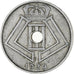 Moeda, Bélgica, 25 Centimes, 1939, EF(40-45), Níquel-Latão, KM:114.1
