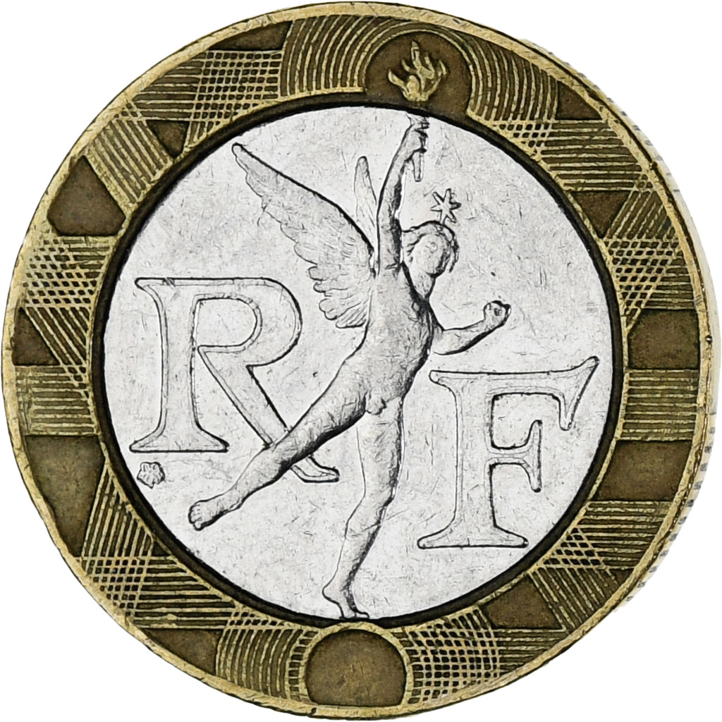 Monnaie, France, Génie, 10 Francs, 1992, SUP, Bimétallique, Gadoury:827