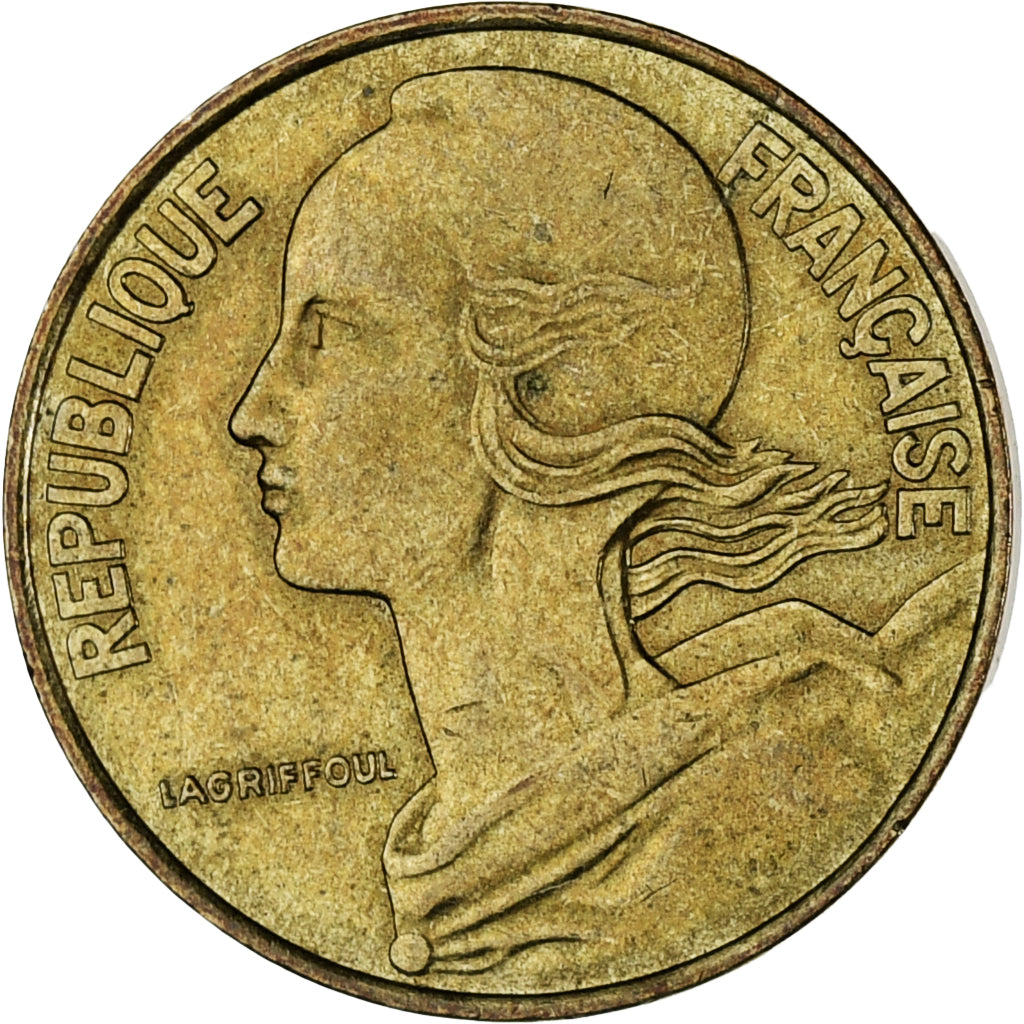 Moneta, Francja, Marianne, 20 Centimes, 1987, Paris, AU(55-58), Aluminium-Brąz