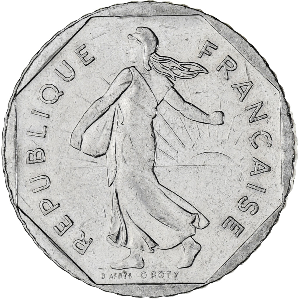 Munten, Frankrijk, Semeuse, 2 Francs, 1998, ZF, Nickel, KM:942.1, Gadoury:547