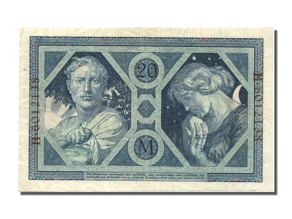 Germany, 20 Mark, 1915, KM #63, 1915-11-04, AU(55-58), H