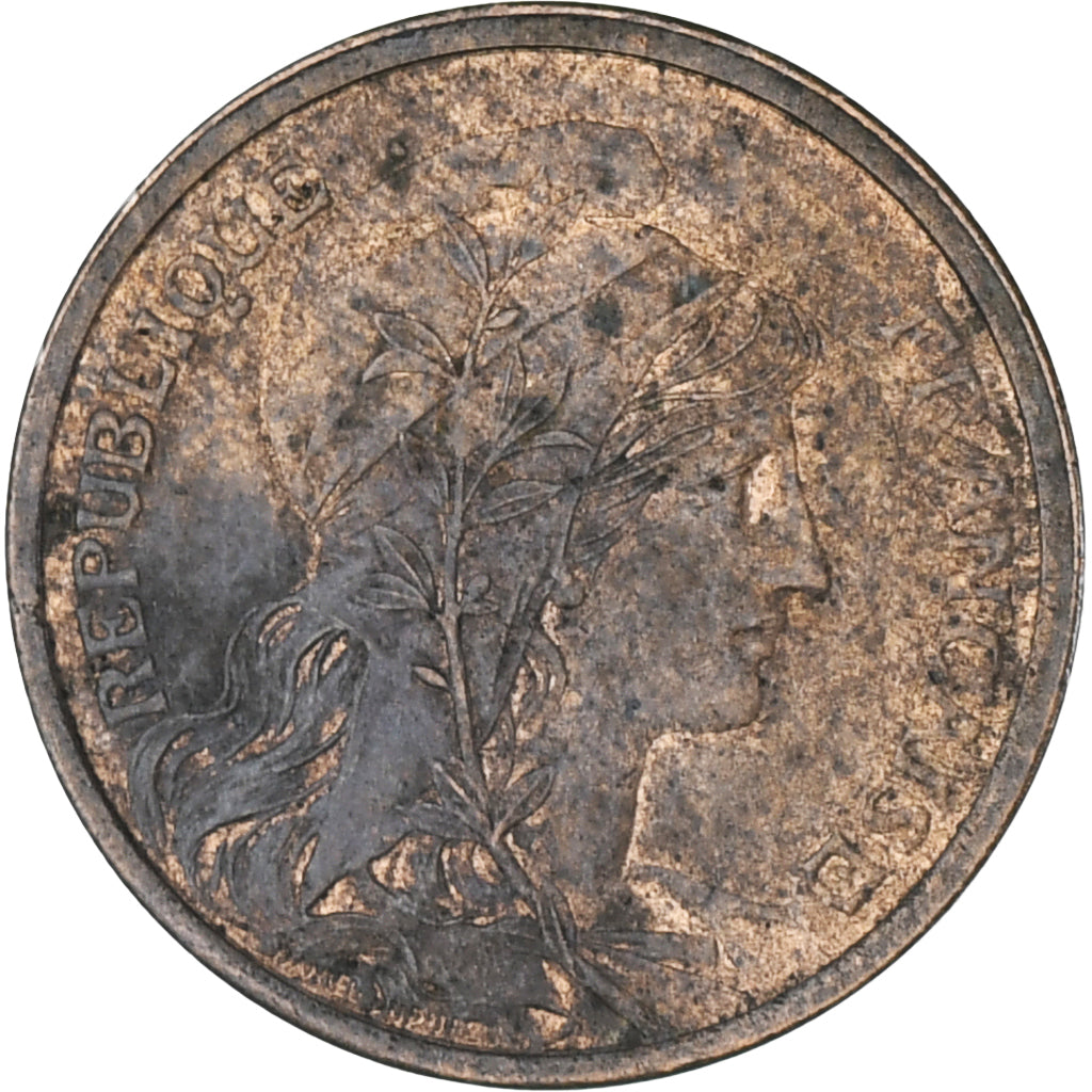Munten, Frankrijk, Dupuis, 2 Centimes, 1914, Paris, ZF, Bronzen, KM:841