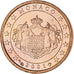 Monaco, Rainier III, Euro Cent, 2001, Paris, MS(63), Copper Plated Steel, KM:167