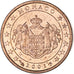Monaco, Rainier III, Euro Cent, 2001, Paris, MS(63), Copper Plated Steel, KM:167