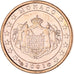 Monaco, Rainier III, Euro Cent, 2001, Paris, MS(63), Copper Plated Steel, KM:167