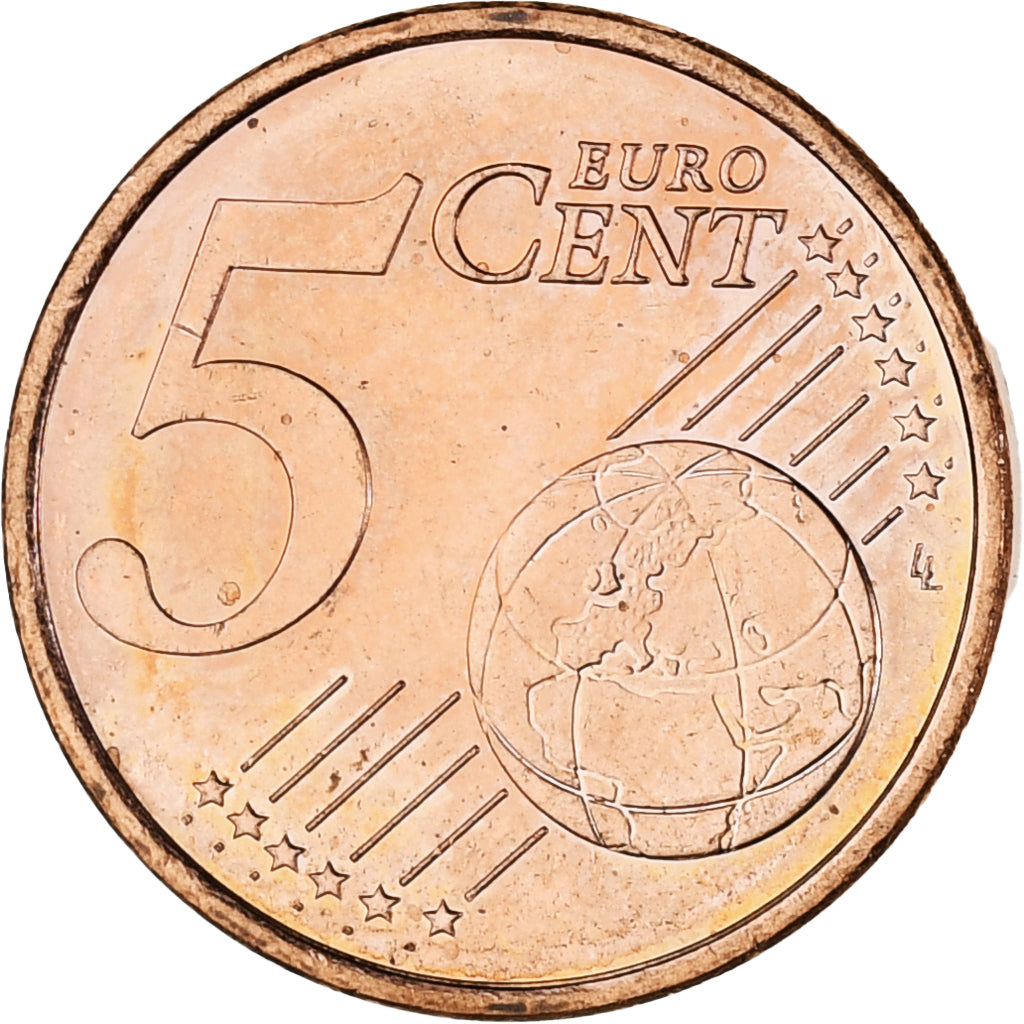 Monaco, Rainier III, 5 Euro Cent, 2001, Paris, MS(63), Copper Plated Steel