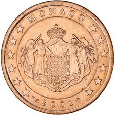 Monaco, Rainier III, 5 Euro Cent, 2001, Paris, SPL, Cuivre plaqué acier, KM:169