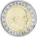 Monaco, Rainier III, 2 Euro, 2002, Paris, MS(63), Bi-Metallic, KM:174