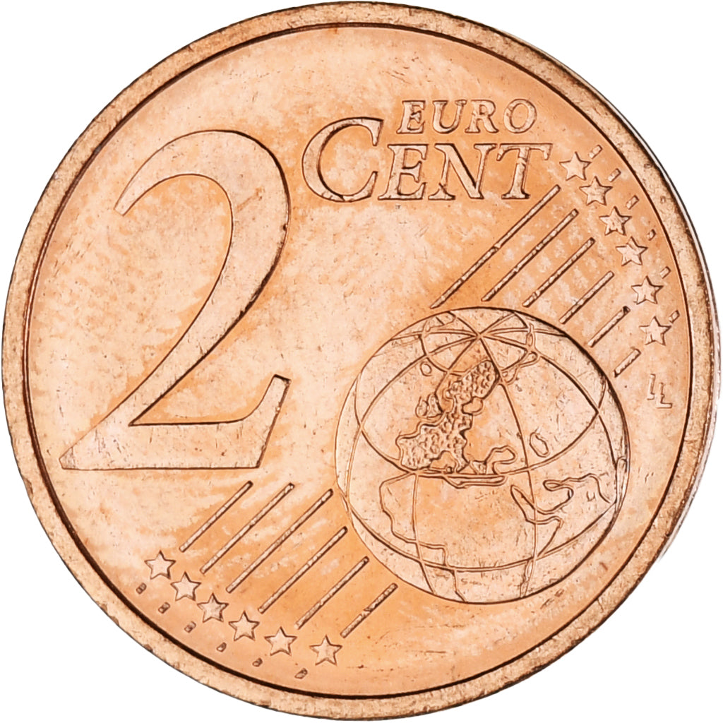 Monaco, Rainier III, 2 Euro Cent, 2001, Paris, MS(63), Copper Plated Steel