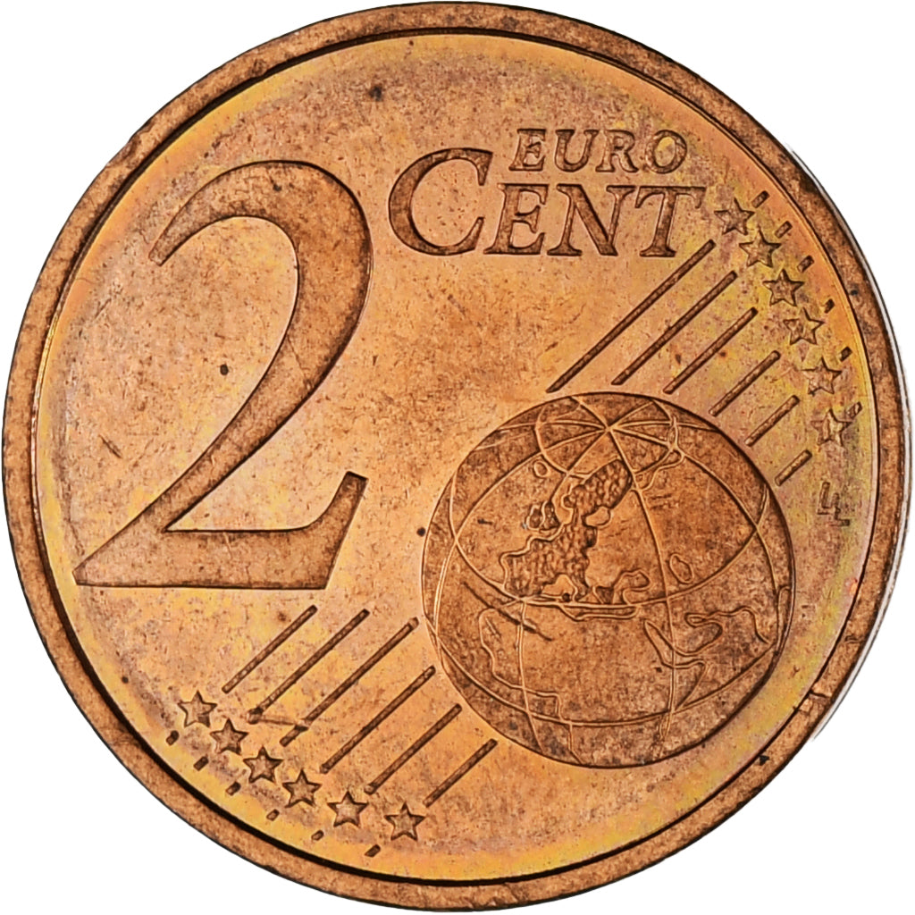 Monaco, Rainier III, 2 Euro Cent, 2001, Paris, MS(63), Copper Plated Steel