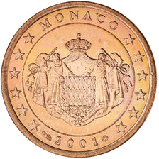 Monaco, Rainier III, 5 Euro Cent, 2001, Paris, MS(63), Copper Plated Steel