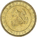 Mónaco, Rainier III, 10 Euro Cent, 2001, Paris, MS(63), Latão, KM:170