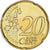 Monaco, Rainier III, 20 Euro Cent, 2001, Paris, MS(63), Brass, KM:171
