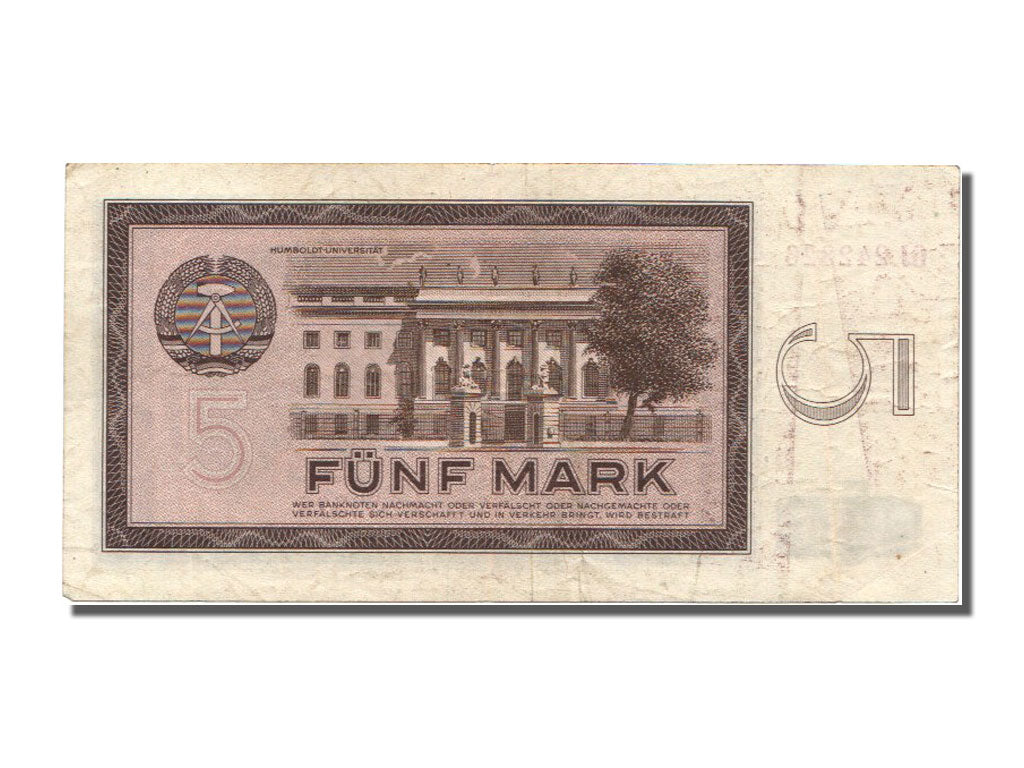 Germany - Democratic Republic, 5 Mark, 1964, KM #22a, EF(40-45), GJ