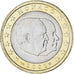 Monaco, Rainier III, Euro, 2001, Paris, MS(63), Bi-Metallic, KM:173