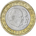 Monaco, Rainier III, Euro, 2001, Paris, MS(63), Bi-Metallic, KM:173