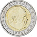 Monaco, Rainier III, 2 Euro, 2001, Paris, MS(63), Bi-Metallic, KM:174