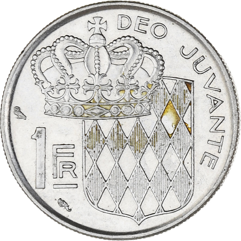 Coin, Monaco, Rainier III, Franc, 1960, AU(55-58), Nickel, KM:140