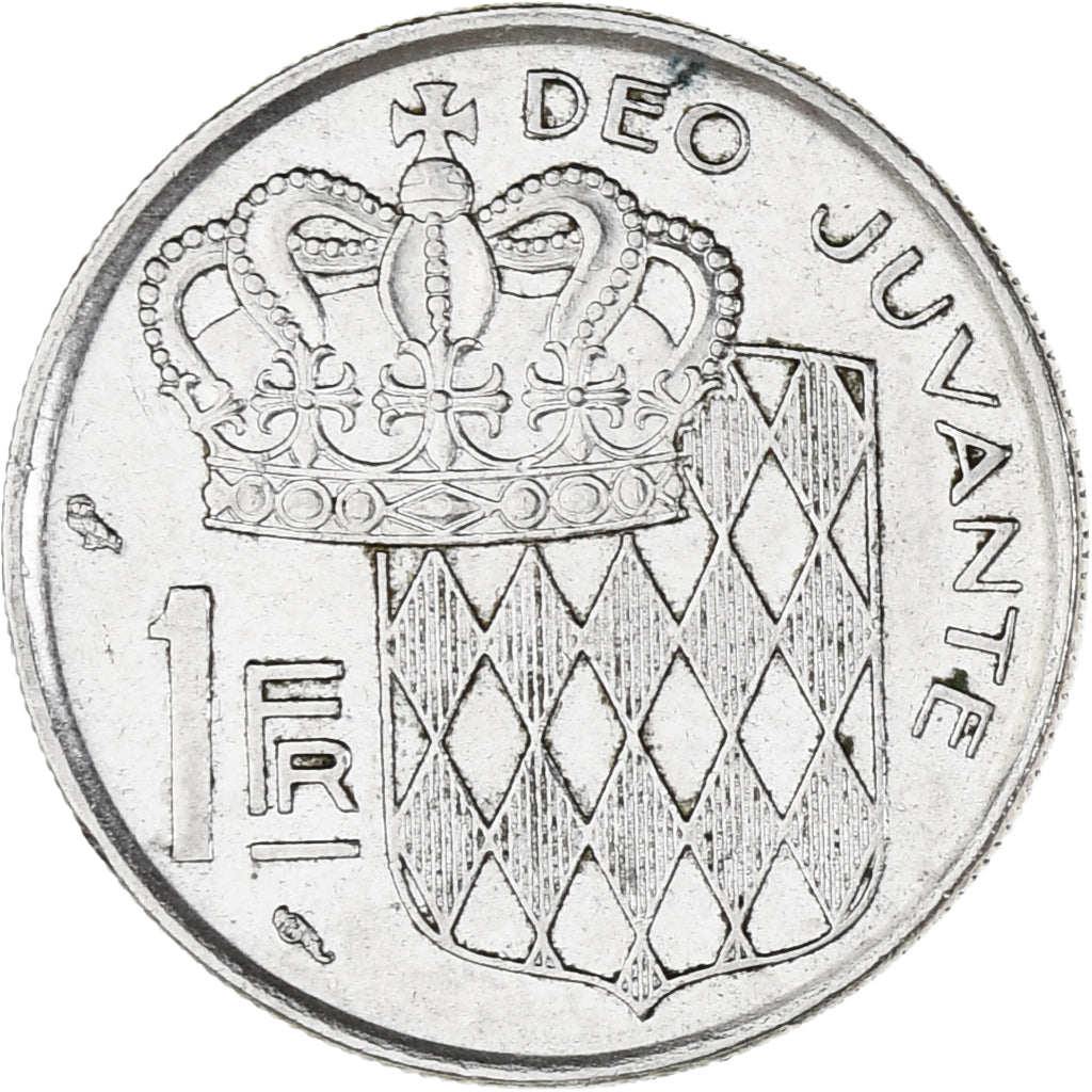Coin, Monaco, Rainier III, Franc, 1960, AU(55-58), Nickel, KM:140