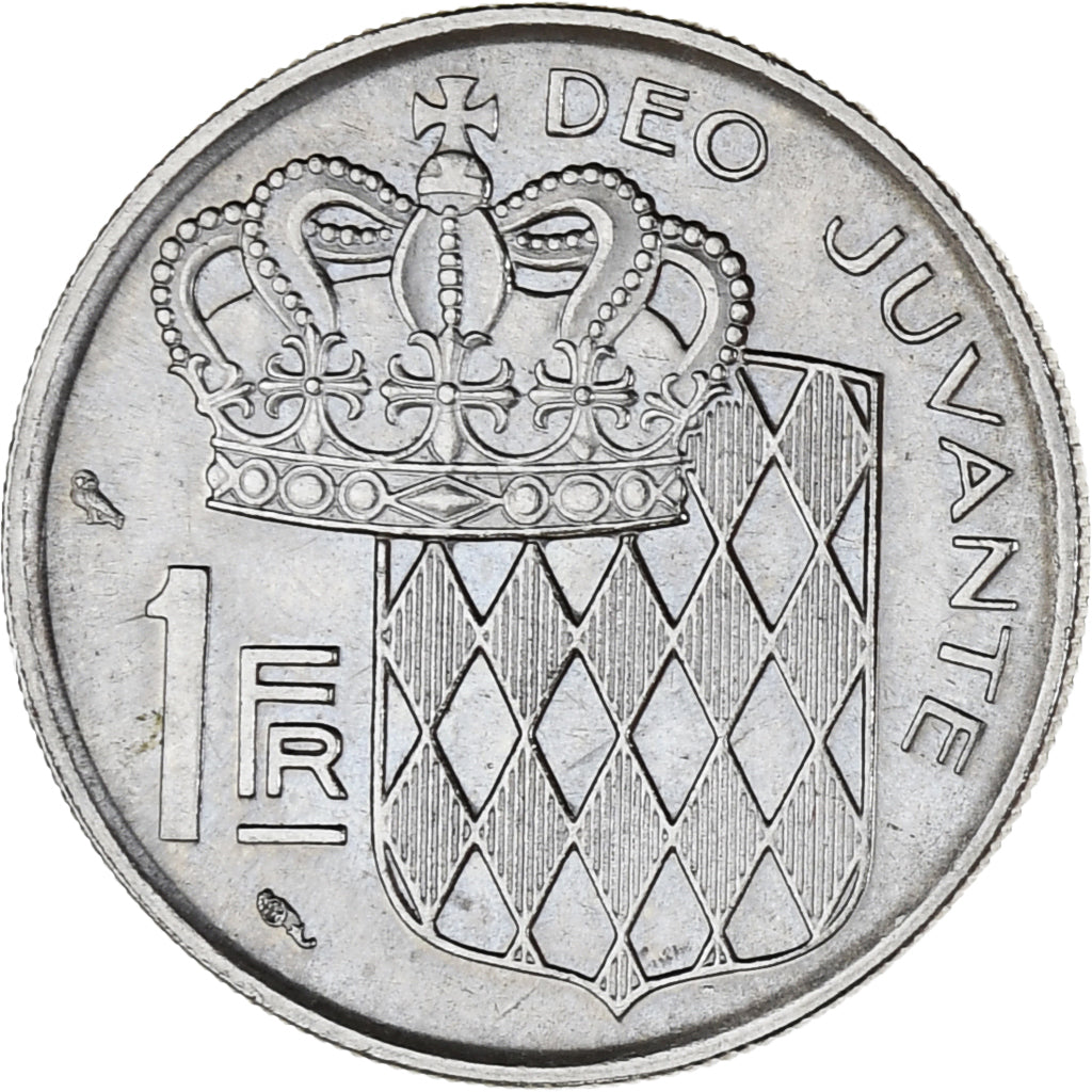 Münze, Monaco, Rainier III, Franc, 1966, UNZ, Nickel, KM:140, Gadoury:MC 150