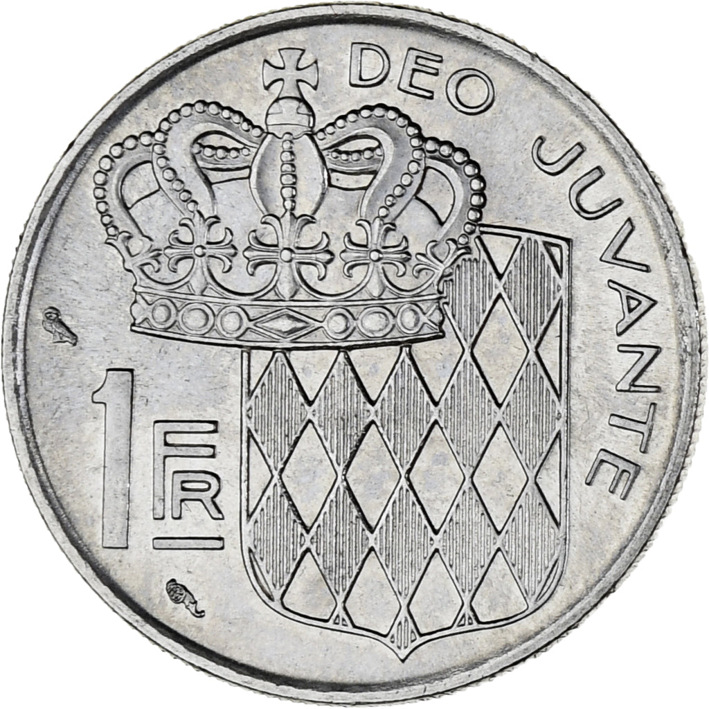 Münze, Monaco, Rainier III, Franc, 1966, UNZ, Nickel, KM:140, Gadoury:MC 150