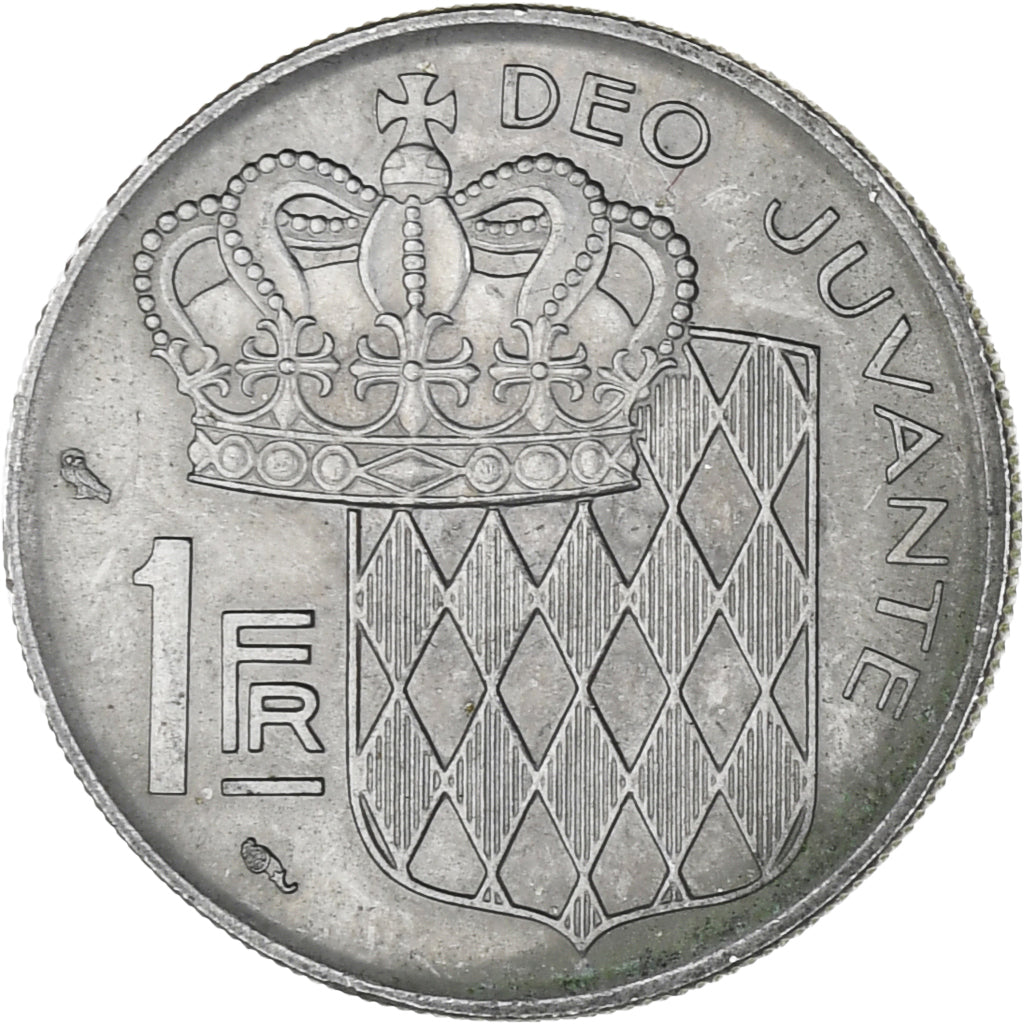 Munten, Monaco, Rainier III, Franc, 1966, ZF, Nickel, KM:140, Gadoury:MC 150