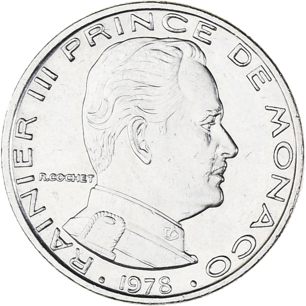 Münze, Monaco, Rainier III, Franc, 1978, VZ, Nickel, KM:140, Gadoury:MC 150