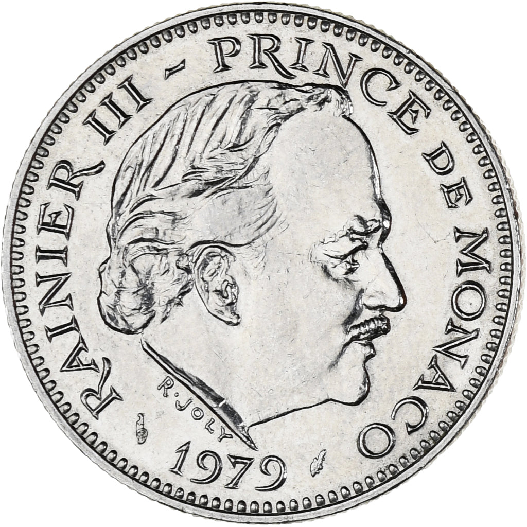 Moneta, Monaco, Rainier III, 5 Francs, 1971, AU(55-58), Miedź-Nikiel, KM:150