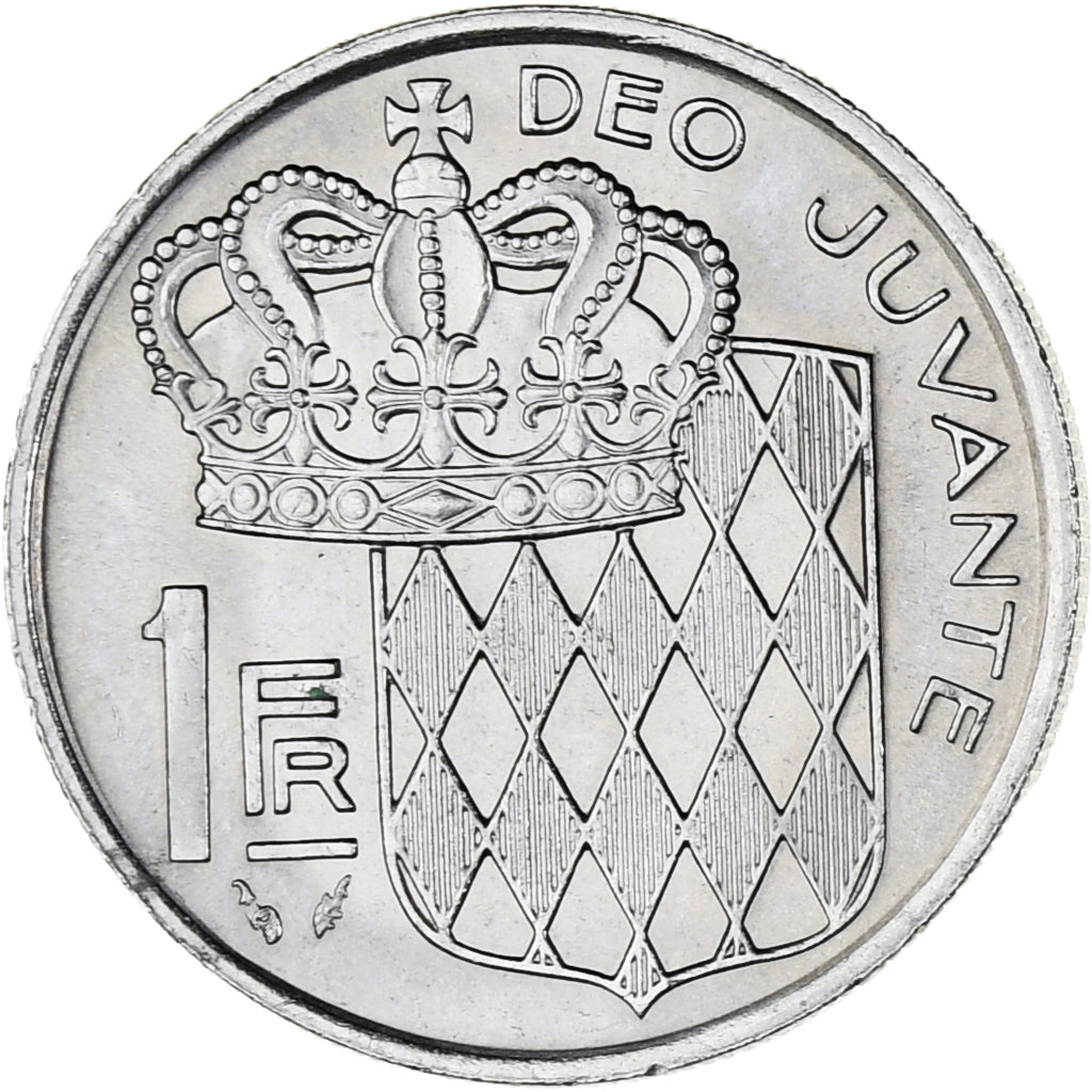 Münze, Monaco, Rainier III, Franc, 1977, UNZ, Nickel, KM:140, Gadoury:MC 150