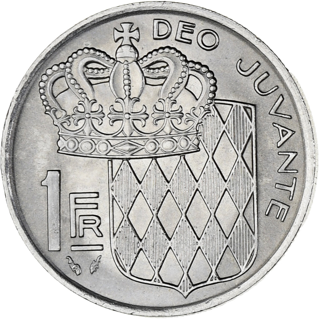 Münze, Monaco, Rainier III, Franc, 1977, UNZ, Nickel, KM:140, Gadoury:MC 150