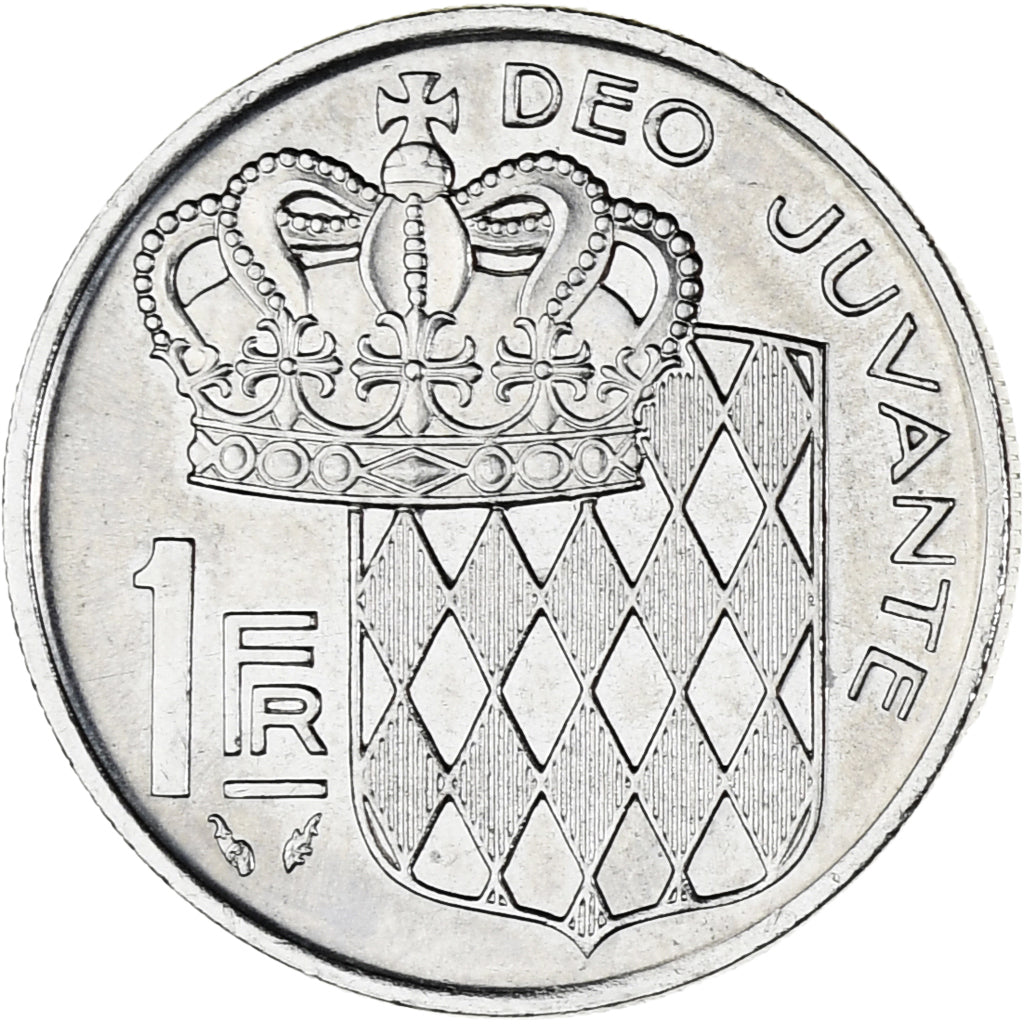 Munten, Monaco, Rainier III, Franc, 1977, PR, Nickel, KM:140, Gadoury:MC 150
