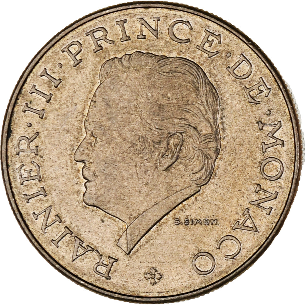 Münze, Monaco, Rainier III, 10 Francs, 1981, VZ, Copper-Nickel-Aluminum