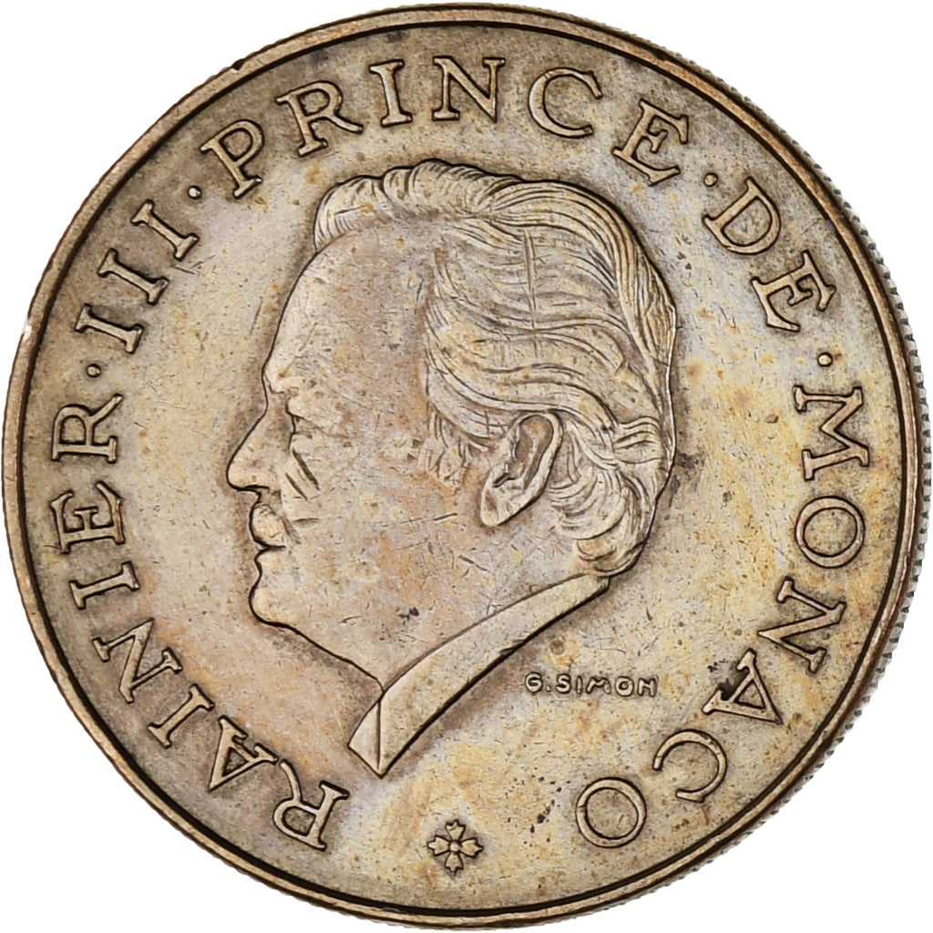 Münze, Monaco, Rainier III, 10 Francs, 1981, VZ, Copper-Nickel-Aluminum