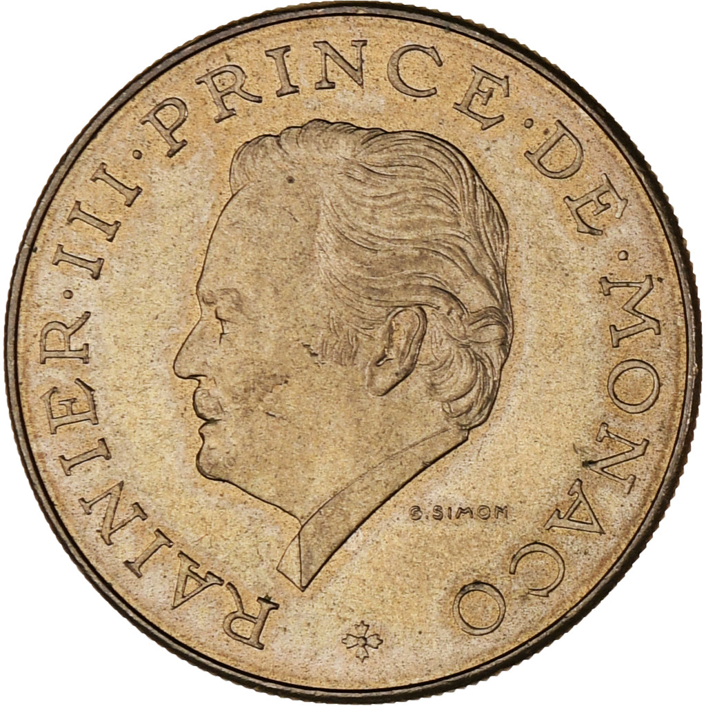 Münze, Monaco, Rainier III, 10 Francs, 1981, VZ, Copper-Nickel-Aluminum