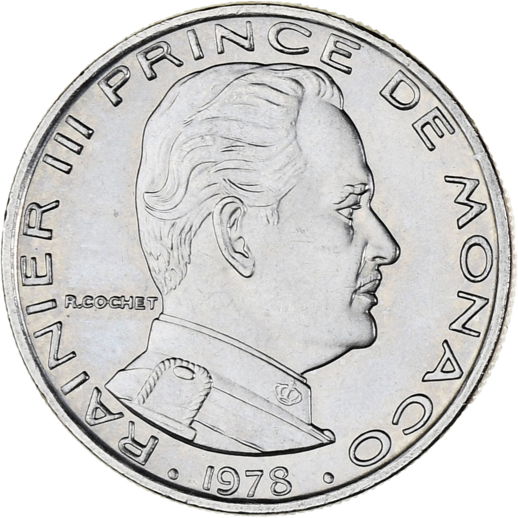 Monnaie, Monaco, Rainier III, Franc, 1975, SPL, Nickel, Gadoury:MC 150, KM:140