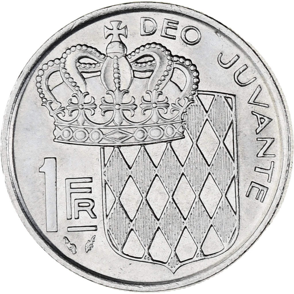 Münze, Monaco, Rainier III, Franc, 1975, VZ, Nickel, KM:140, Gadoury:MC 150