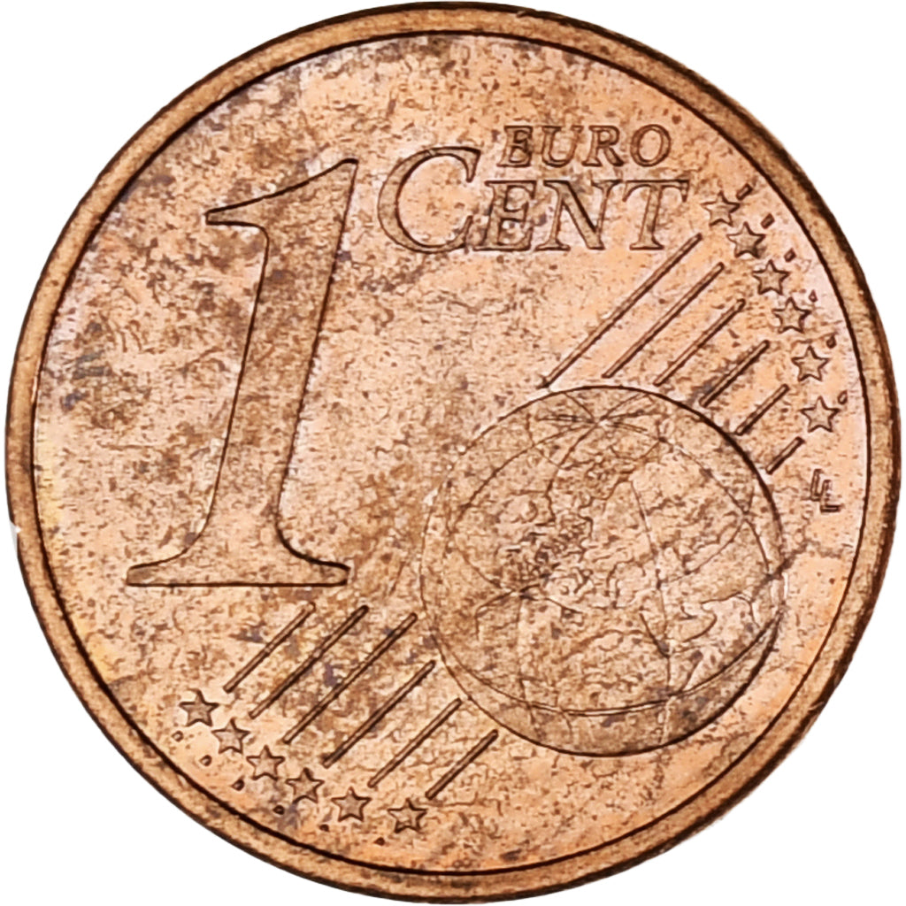 Monaco, Rainier III, Euro Cent, 2001, Paris, AU(55-58), Copper Plated Steel