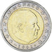 Monaco, Rainier III, 2 Euro, 2001, Paris, MS(63), Bi-Metallic, Gadoury:MC179