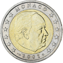 Monaco, Rainier III, 2 Euro, 2001, Paris, MS(63), Bi-Metallic, Gadoury:MC179